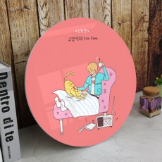 ts206-원형아크릴액자_소확행/고양이/침대/카메라/식물/창문/늦잠/캔맥/등산/자연/구름/쉐프/요리/주방/디저트/간식/케이크/쇼핑/거울/소풍/피크닉/나무/친구