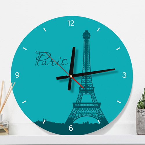 cg086-에펠탑인파리_인테리어벽시계/벽시계,시계,무브먼트,데코,포인트,꾸미기,일러스트,여행,파리,도시,에펠탑