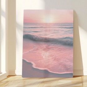 fh303-사각그림액자_분홍빛으로물든바다