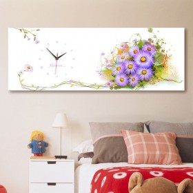 iw896-아름다운꽃과함께_퍼플_대형노프레임벽시계