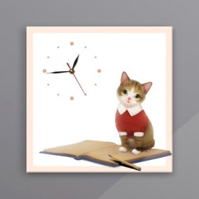 ix285-귀여운고양이시리즈_노프레임벽시계