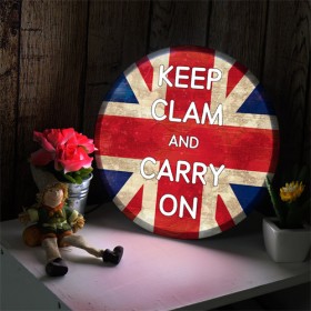 ne577-LED액자25R_Keep Clam and Carry On