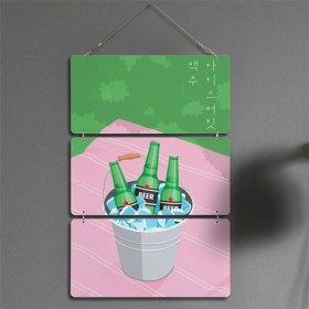 ny856-멀티아크릴액자_맥주아이스버킷(3단)